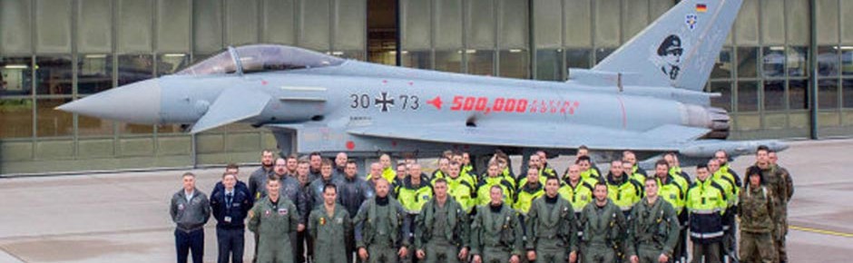 Eurofighter-Flotte verbuchte ihre 500.000 Flugstunde
