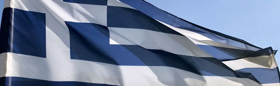 Kreta: Griechische Flagge gegen deutsche Flagge ausgetauscht
