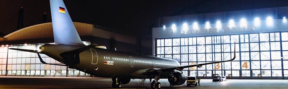 Erster A321 Neo LR bei Lufthansa Technik zur Umrüstung
