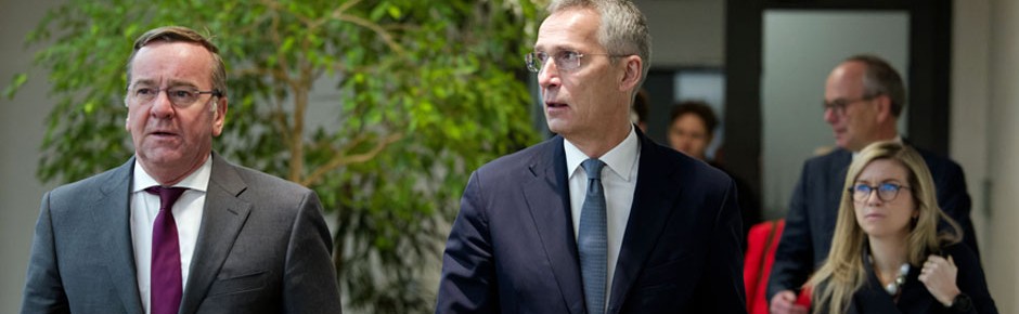Antrittsbesuch: NATO-Chef Stoltenberg bei Pistorius