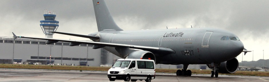 MedEvac-Airbus der Luftwaffe holt Verletzte aus Kiew